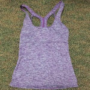 Xsmall Purple athletic top with strapped back